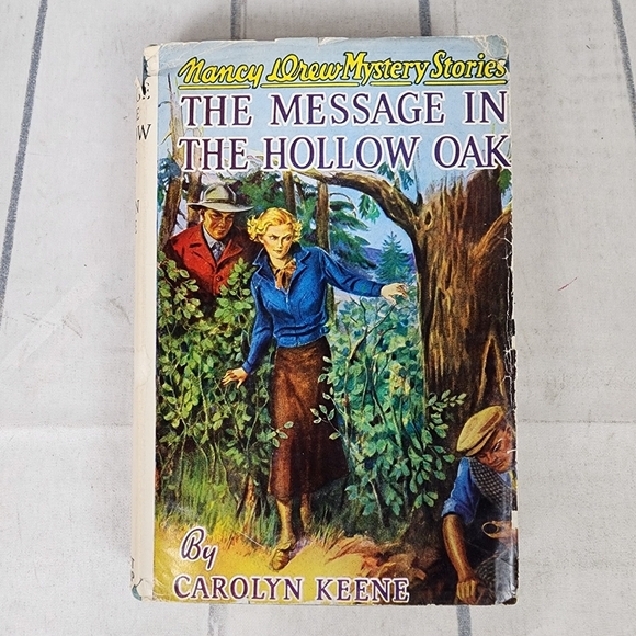 Vintage Nancy Drew 1935 The Message in the Hollow Oak Hardcover Book - Picture 3 of 15